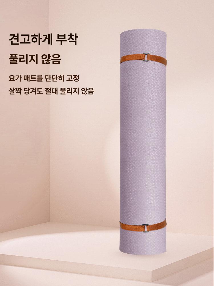 고정 장치가 강력한 매트 방지 요가 신축성 스트랩 조절 롱타입 2줄 6 8 10 15 20mm용 - 상세 이미지 4