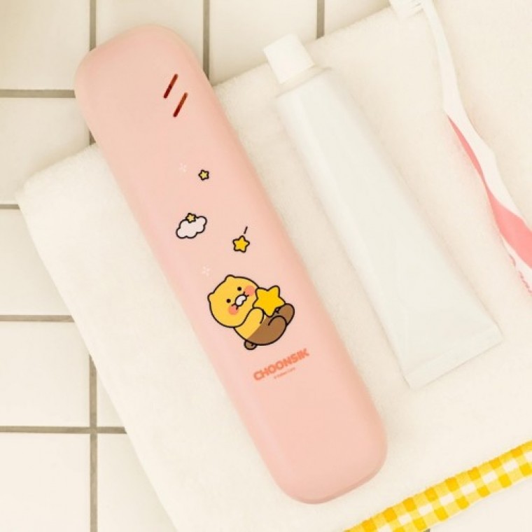 카카오 칫솔살균기 춘식이 핑크