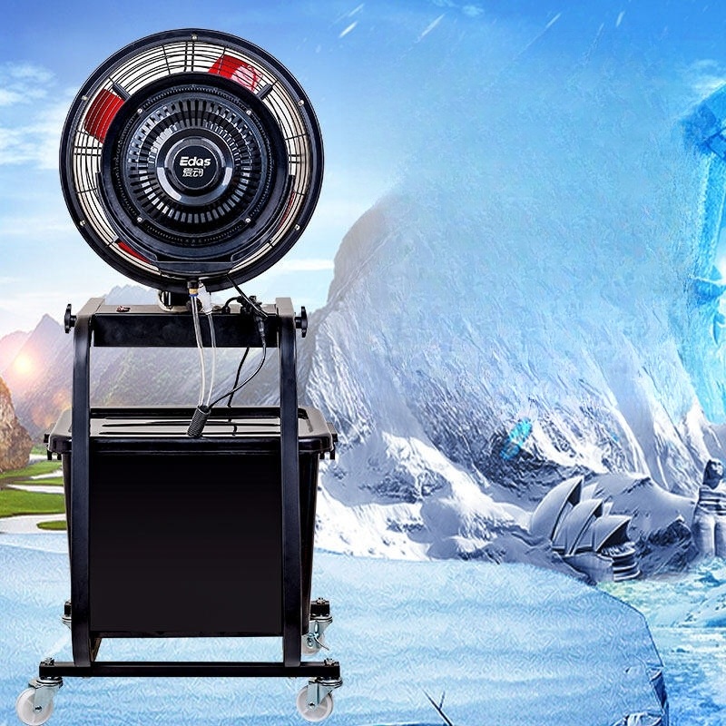 산업용 미스트 분사기 축사용 안개 분무기 작업장 온실 공장 냉방 가습 먼지제거 이동식 - 상세 이미지 3