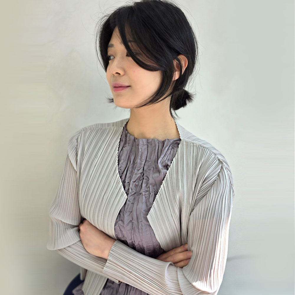BLR01 플리츠 심플 노칼라 숏 볼레로 가디건 이미지 7
