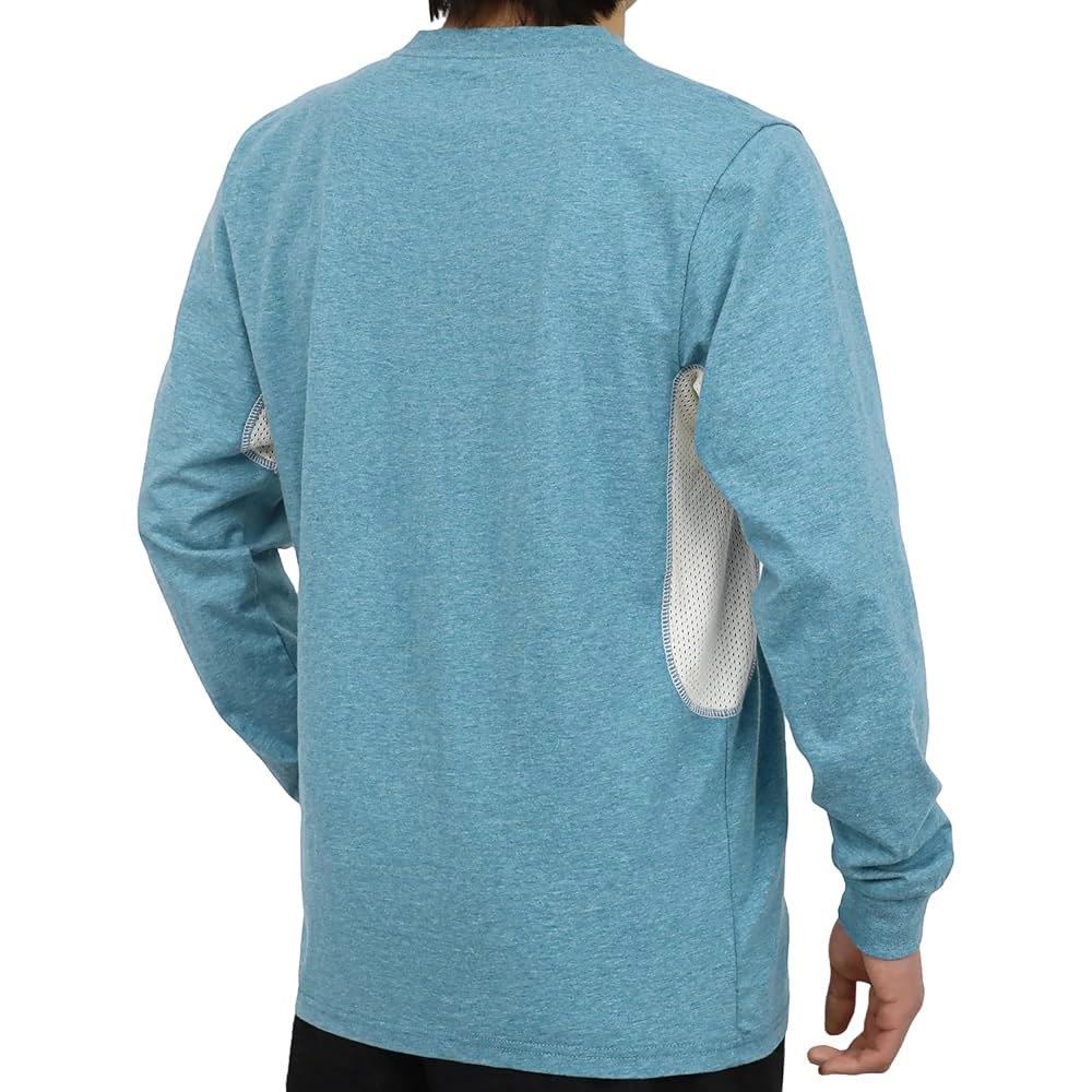 보코말 FR 셔츠 여름 통풍 메쉬 통기성 헨리 5.5온스 난연성 CAT2 작업복 Heather Dark Grey Medium - 상세 이미지 2
