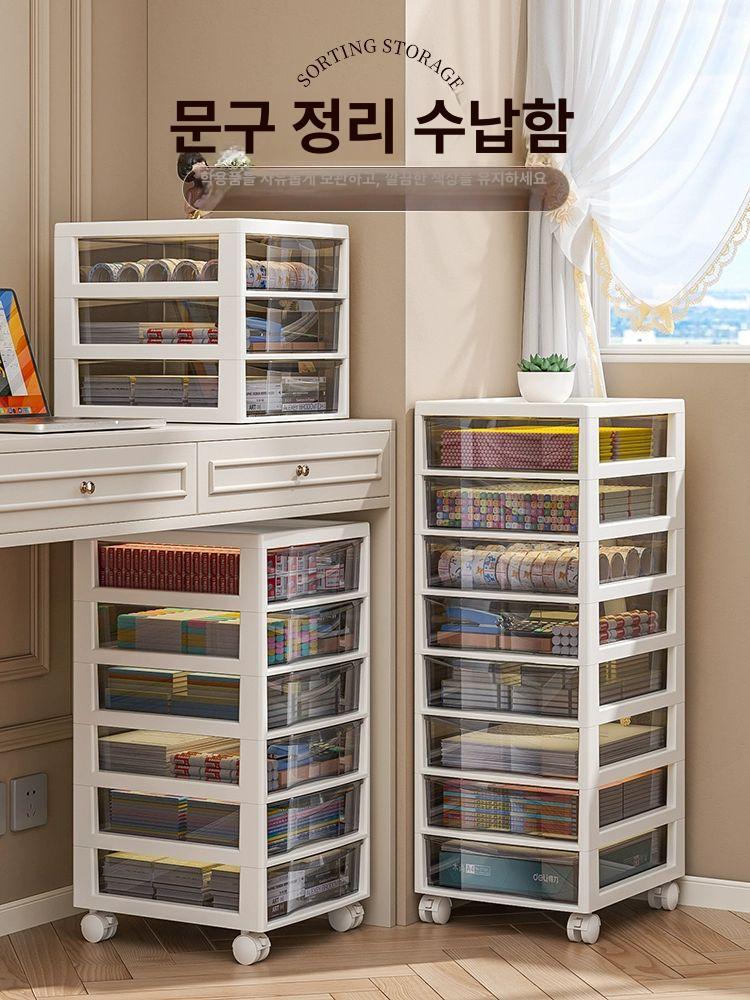 바퀴달린 서랍장 이동식 트롤리 10단 캐스터 수납캐비닛 멀티 랙 - 상세 이미지 5