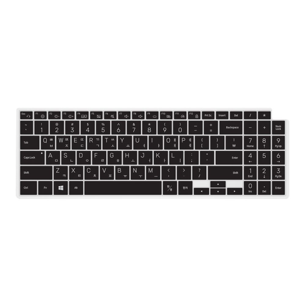 삼성 갤럭시북 프로 NT950XDC 노트북 문자인쇄키스킨 - 상품 이미지