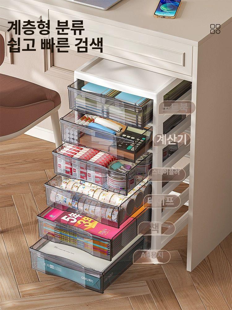 바퀴달린 서랍장 이동식 트롤리 10단 캐스터 수납캐비닛 멀티 랙 - 상세 이미지 3