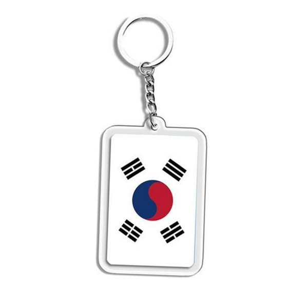 작은 태극기 열쇠고리 아크릴 태극기 키링 자동차 가방 국기 굿즈 - 상세 이미지 2