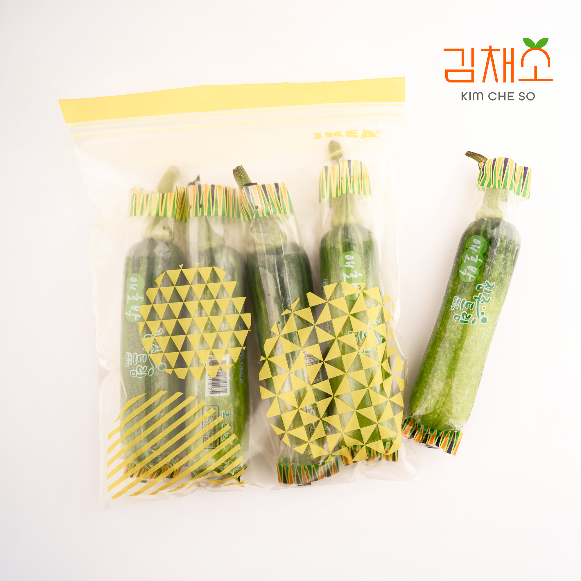 김채소 산지직송 국내산 애호박 특품 320g, 5개 - 상품 이미지