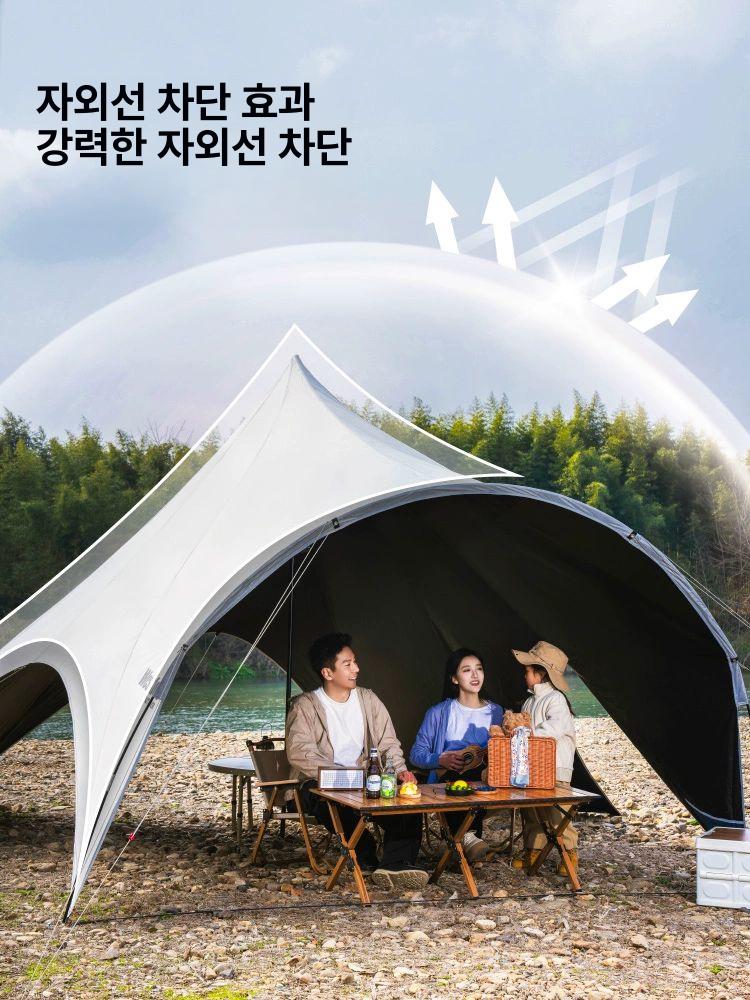 터널형 타프 스크린 하비 방수 헥사 텐트 캐노피 쉘터 어닝 - 상세 이미지 2