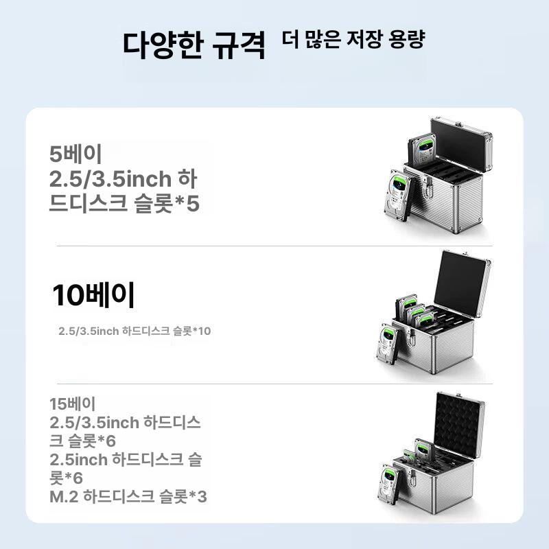 하드디스크 보관함 HDD 케이스 정리함 박스 상자 드라이브 수납 저장 - 상세 이미지 5