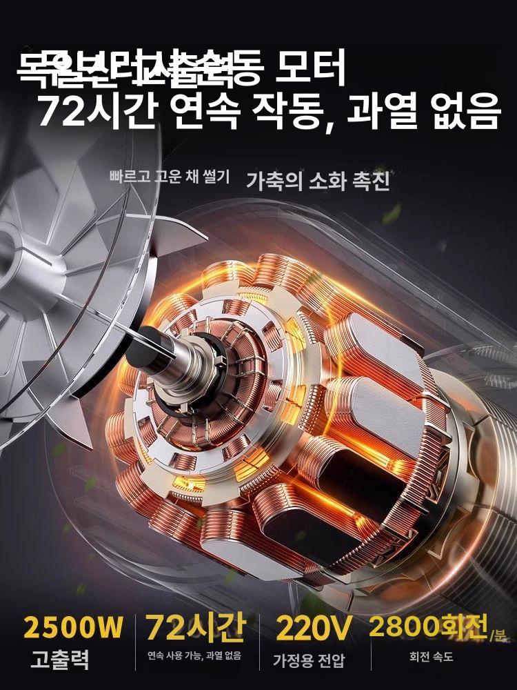 농업용 사료분쇄기 볏짚 절단기 가축 여물 곡물 파쇄기 조사료 절단 분말 제조기 - 상세 이미지 4