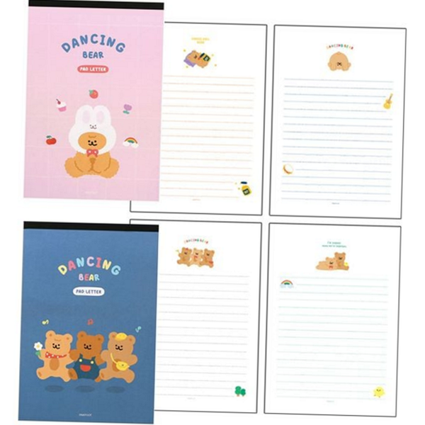 디자인 일러스트 편지지 귀여운 편지지 선물용 패드형 손글씨 감성 - 상품 이미지