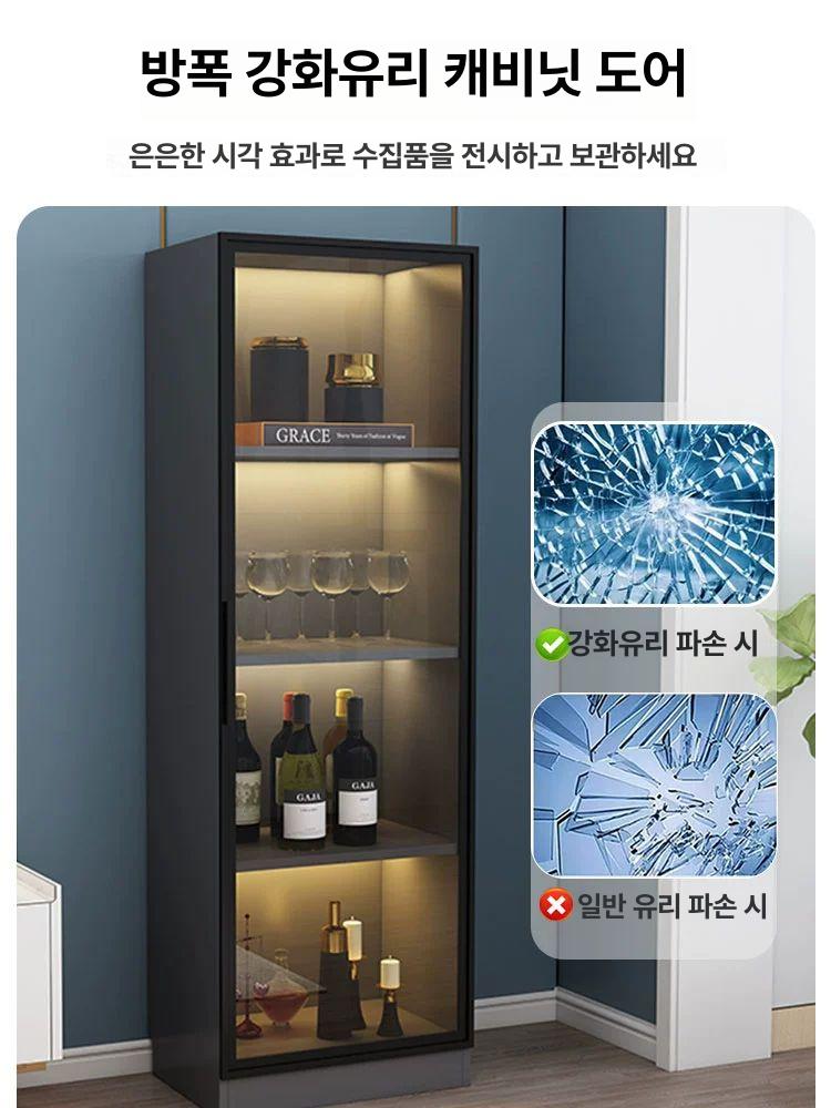 위스키 진열장 와인랙 양주 수납장 주류 보관함 디스플레이 - 상세 이미지 2