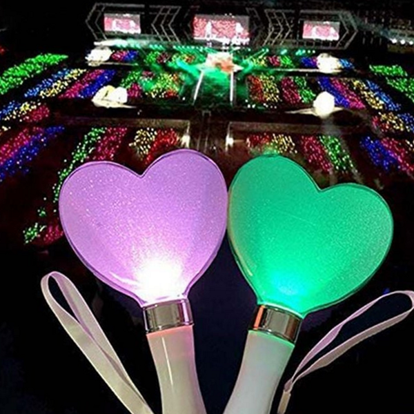 다색 하트 응원봉 변환 하트 야광봉 콘서트 파티용 행사용 - 상품 이미지