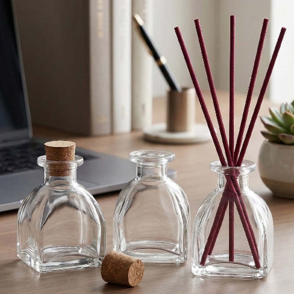 디퓨저 용기 투명사각돔 50ml 유리병 리드스틱포함 DIY 이미지 6