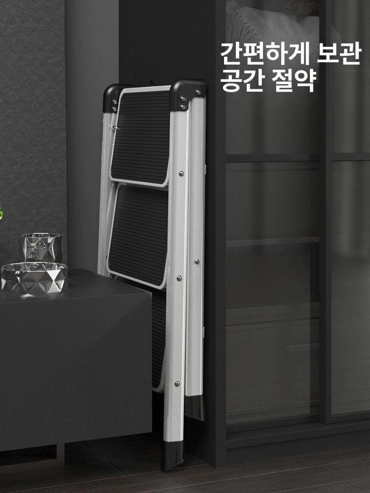 사다리의자 접이식 발판 계단식 다용도 스텝 스툴 4단 단계 간이 의자 멀티 벤치 - 상세 이미지 2