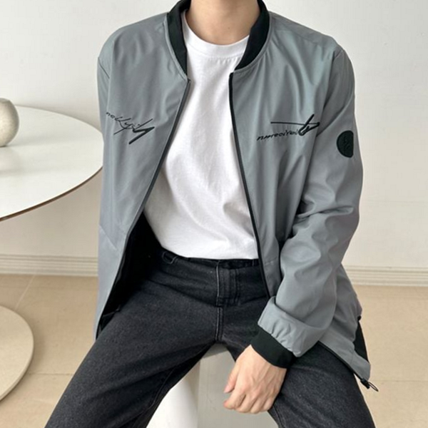 데일리 남성 항공 점퍼 활동복 남성 간절기 자켓 베이직 무광 - 상품 이미지