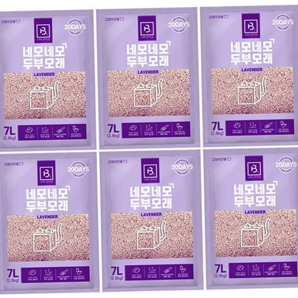 가는 고양이 두부 모래 응고형 반려묘 두부 모래 화장실 용품 - 상품 이미지