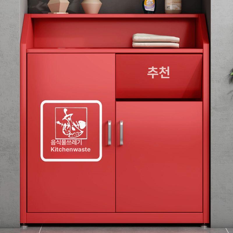 매장 테이블 철제 카페 퇴식대 랙 업소용 분리수거함 스테인리스 정리대 - 상세 이미지 3