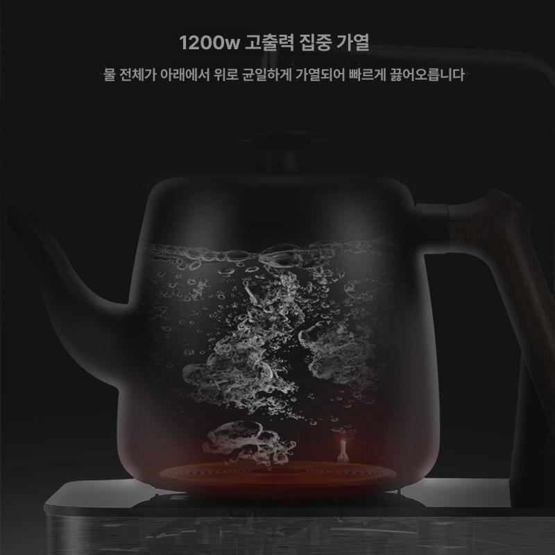 온열기 자동 세트 원형 스토브 스텐 티 물통 포트 급수 스마트 전기 가열 - 상세 이미지 4