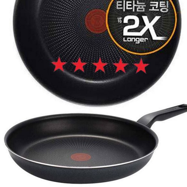 인덕션 프라이팬 업소용 티타늄 프라이팬 스테인리스 후라이팬 통삼중 - 상품 이미지