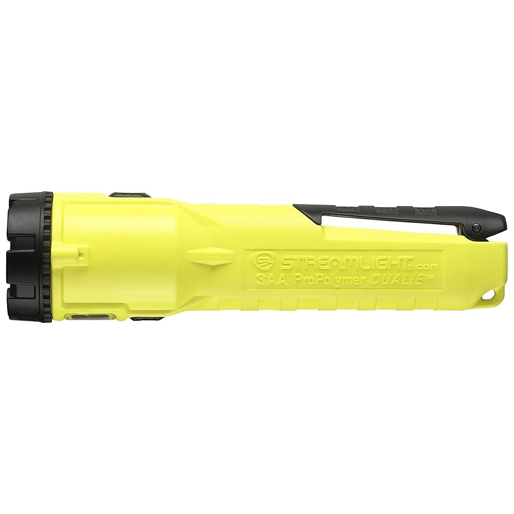 Streamlight 68751 듀얼리 3AA 140루멘 본질적으로 안전한 산업용 손전등, 배터리 없음/홍수 포함, 노란색 - 상세 이미지 3