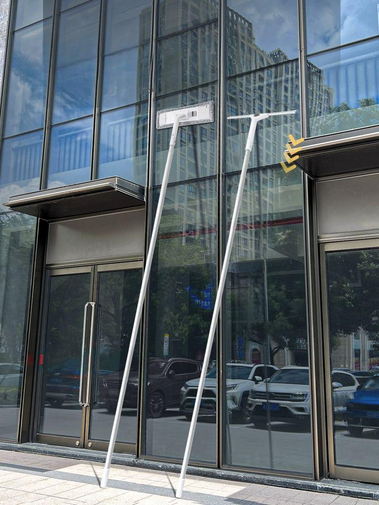 긴봉 밀대 창문닦이 브러시 통창 유리창 청소용품 워셔 스퀴지 클리너 - 상품 이미지