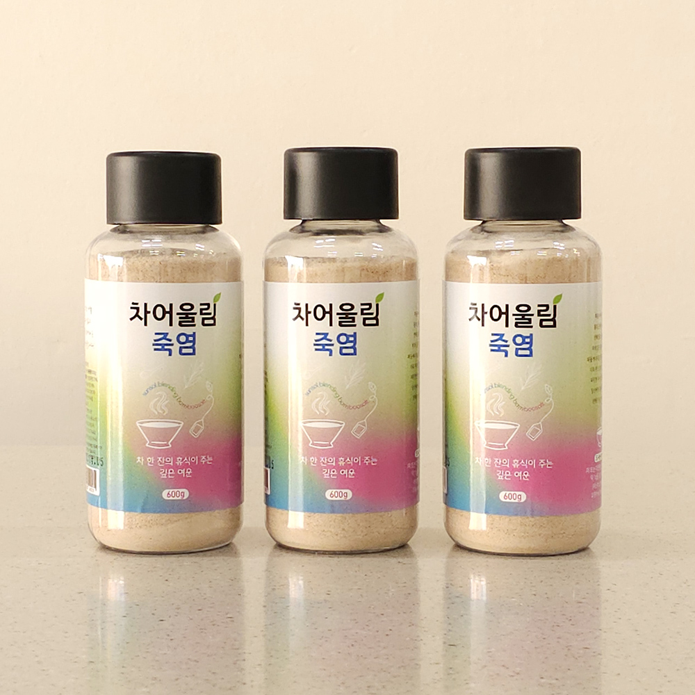 차와 함께 즐기는 차어울림죽염 대용량 600g, 3개 - 상품 이미지