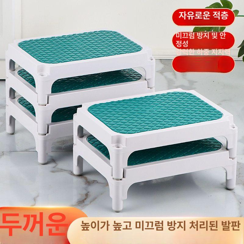 안전 발판 1단 스테인리스 스틸 스텝 철제 디딤판 미끄럼방지 패드 - 상세 이미지 3