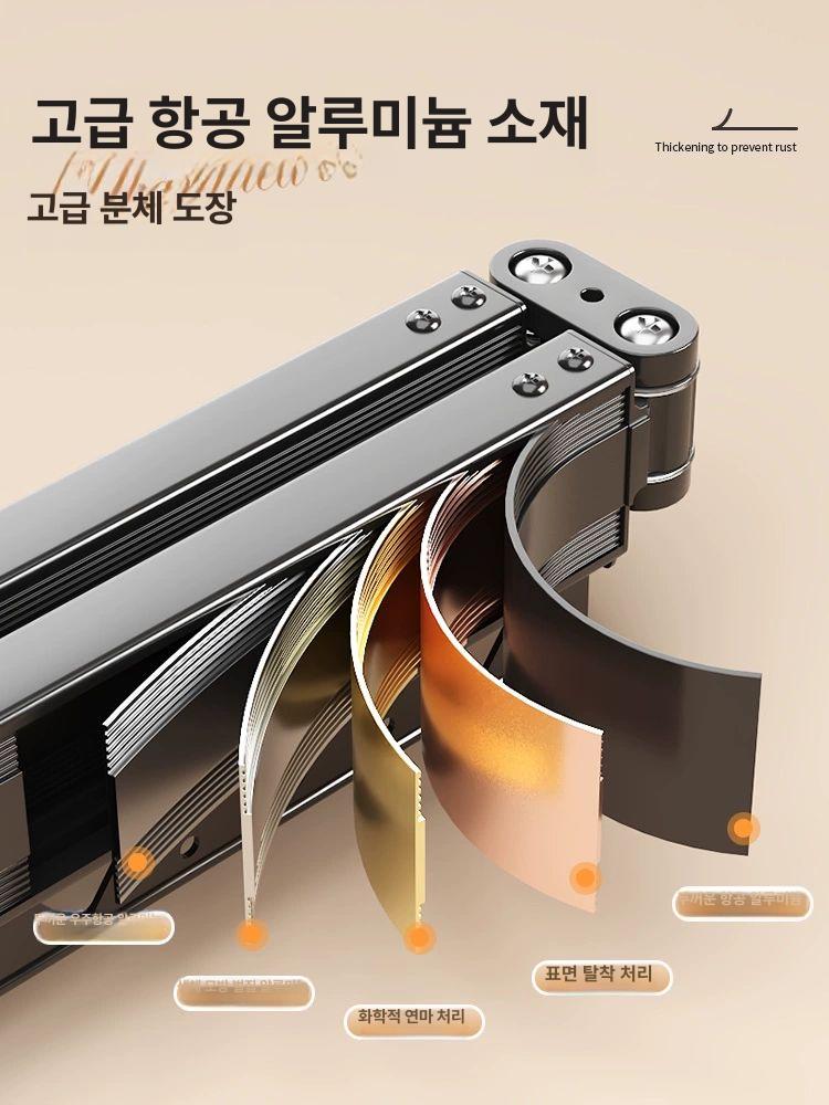 욕실 샤워커튼 접이식 무타공 파티션 슬라이딩 가림막 폴딩 칸막이 방수 - 상세 이미지 5