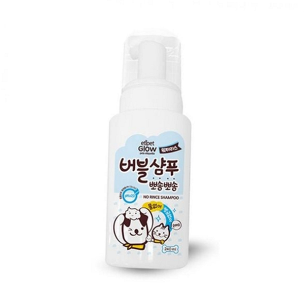 워터리스 반려동물 버블 샴푸 고양이 강아지 드라이 샴푸 무자극 보습 - 상품 이미지