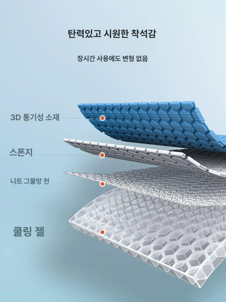차량용 쿠션 메모리폼 꼬리뼈 경사 골반 사무실 의자 방석 좌석 - 상세 이미지 3
