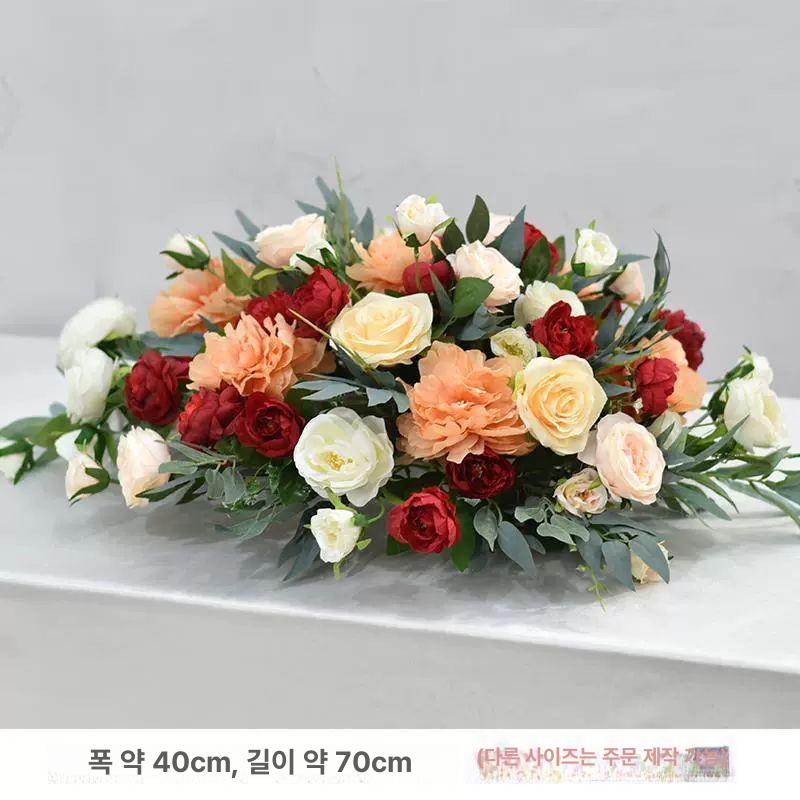 연회장 테이블조화 대형 소품 호텔 꽃장식 행사장 촬영 웨딩장식 - 상세 이미지 4