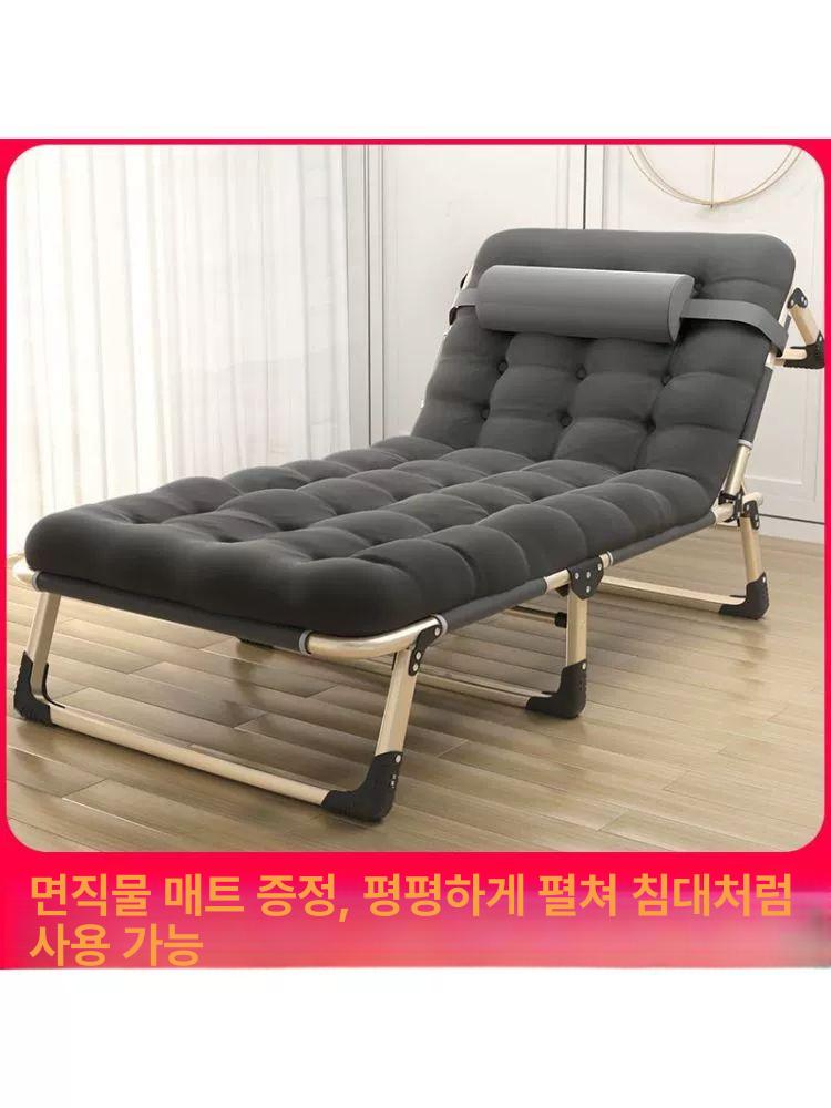 접이식 간이침대 1인용 싱글 좁은방 간병인 캠핑 휴대용 폴딩베드 - 상세 이미지 4