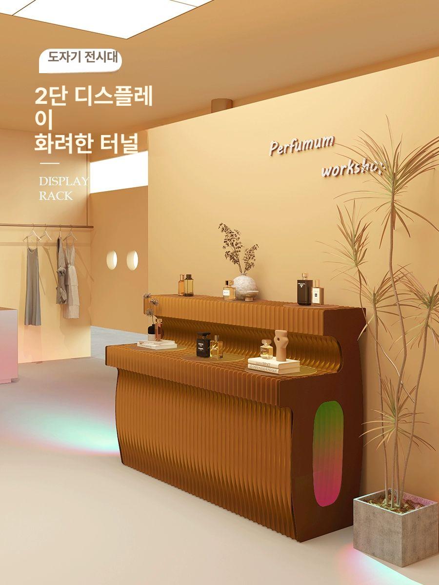소품 진열대 계단식 종이 전시 거치 매대 팝업 디스플레이 - 상세 이미지 2