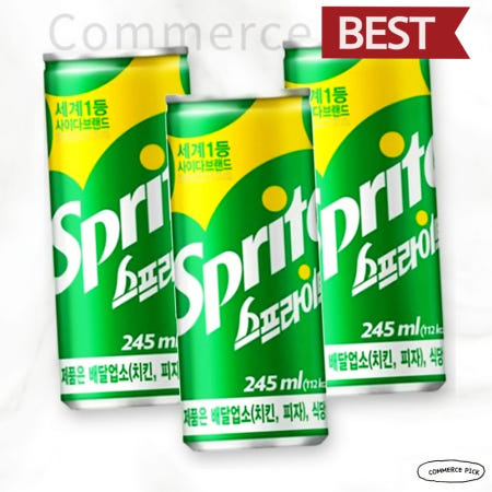 스프라이트 업소용 슬릭 245ml 60캔 (30입 2박스세트) 커머스픽101