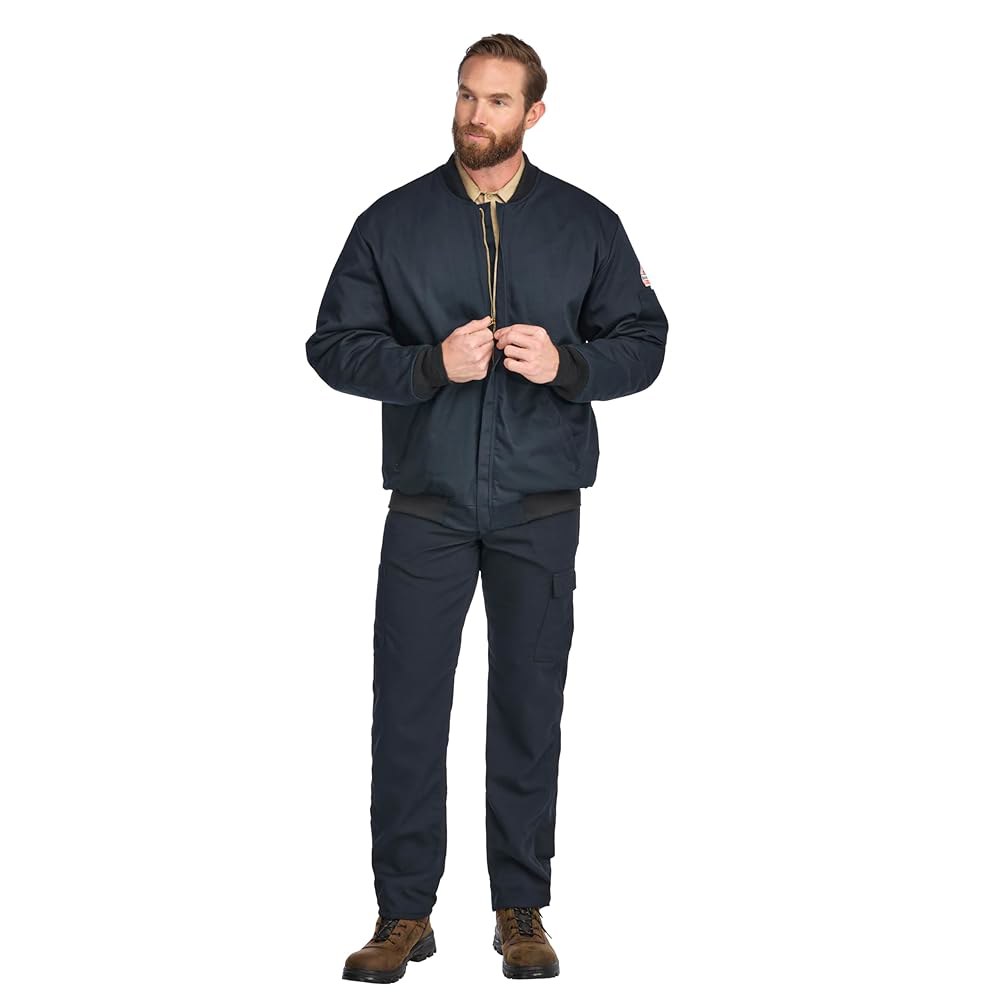 불워크 FR 남성 미들급 엑셀 팀 재킷 Navy Small - 상품 이미지