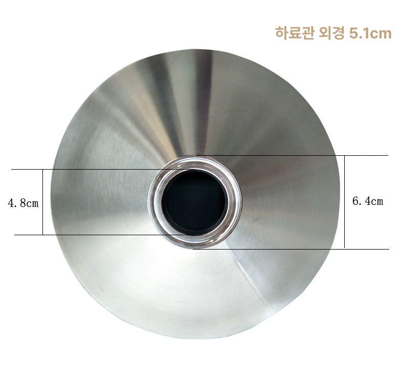 대형 깔대기 스테인리스 호퍼 넓은 액체 소분 분말 스틸 - 상세 이미지 4