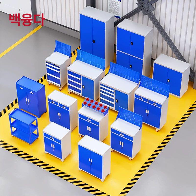 공구 작업대 카트 공구함 이동식 서랍형 보관 정리대 공장 다이 수납함 - 상세 이미지 5