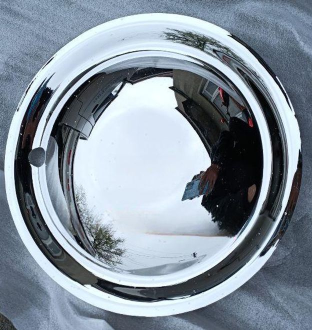 자동차 휠캡 미러 커버 13인치 타이어 바퀴 튜닝용품 장식 - 상품 이미지