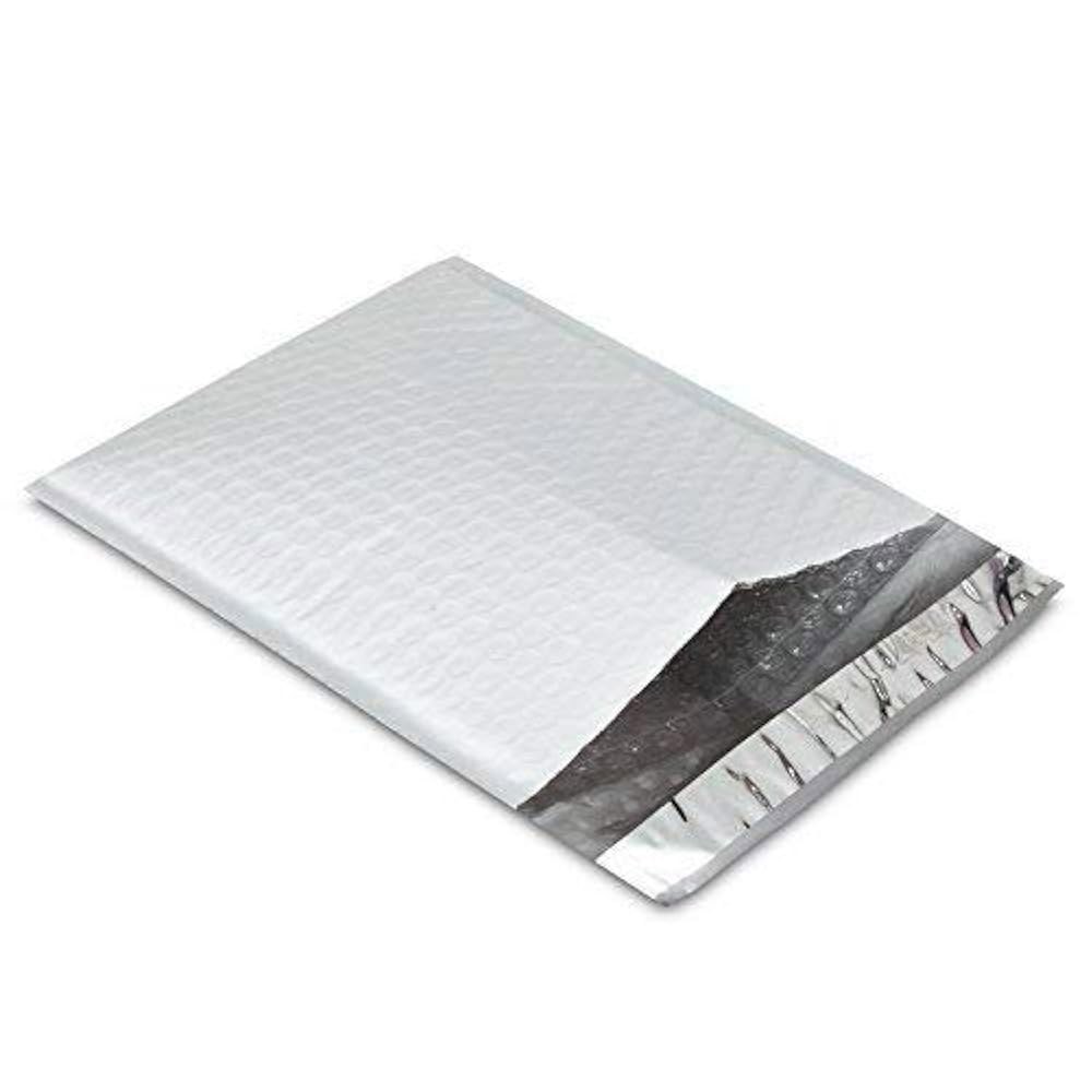 ProLine 50 혼합 색상 #0 16.5x22.9cm(6.5x9인치) (화이트 폴리 25개) 씰 패딩 25개+퍼플 봉투 와이드 배송 엑스트라 셀프 우편물 버블 50 Pink - 상품 이미지