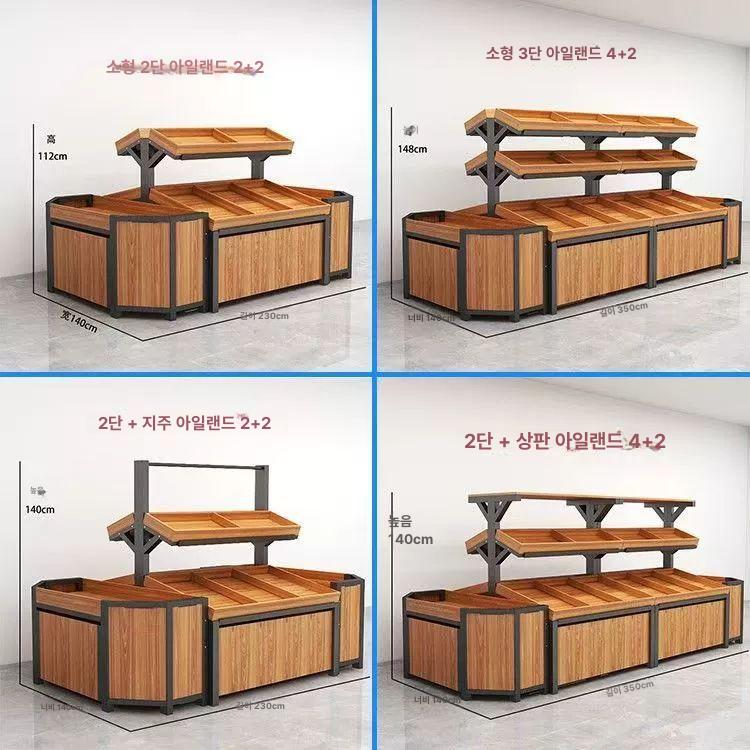 카페 진열대 업소용 베이커리 빵매대 과일 야채 디스플레이 랙 마켓 - 상세 이미지 5