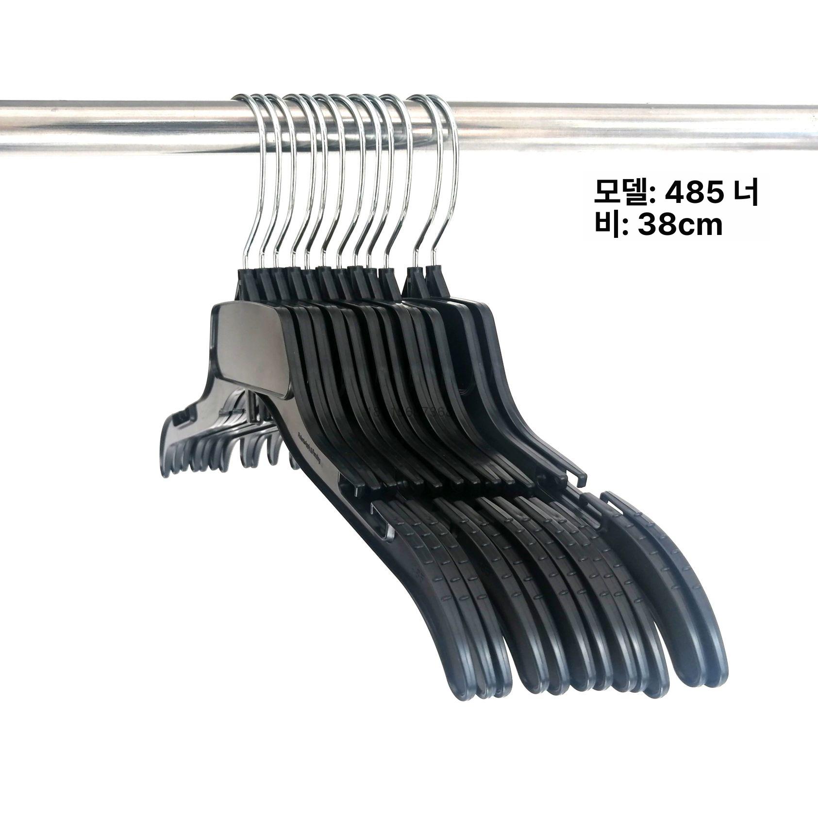 매장 옷걸이 고급 세트 프리미엄 행거 상의용 어깨보호 투명 상업용 - 상세 이미지 2