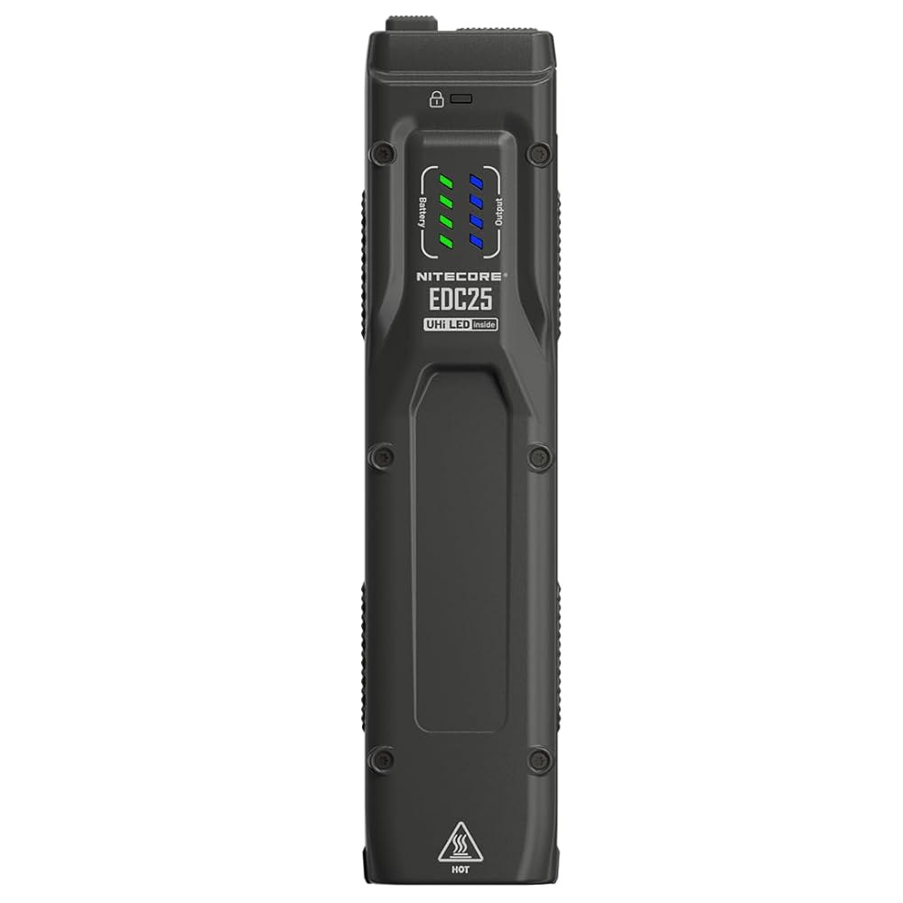 나이트코어 EDC25 EDC 손전등, 3000루멘 슬림 플랫형 USB-C 충전식 경량, 클립 포함 일상 휴대용, 나이트코어레스트 스티커 - 상세 이미지 2
