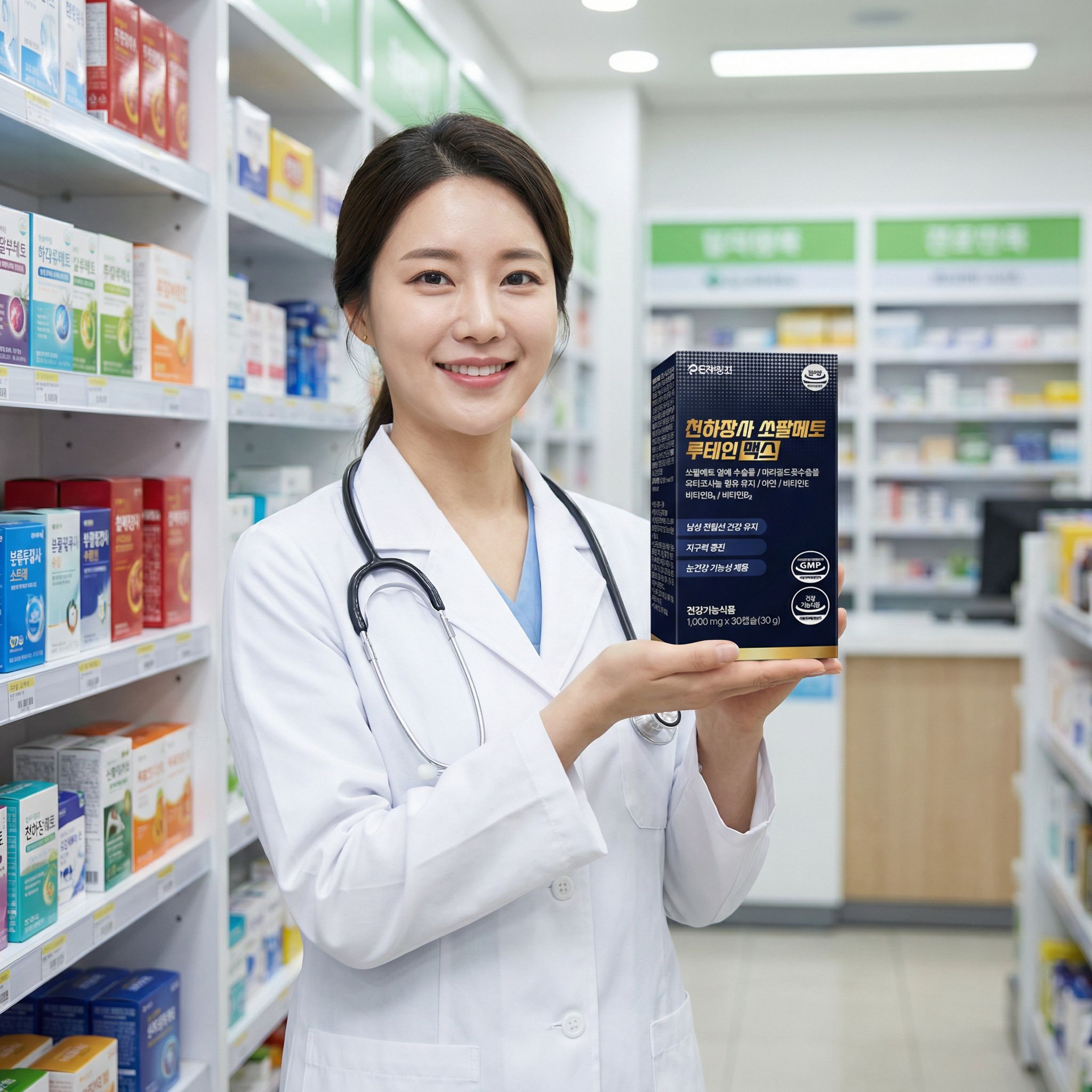 천하장사 쏘팔메토 옥타코사놀 전립선 루테인 영양제 1000mg (전립선 눈 건강 4개월분) - 상세 이미지 5