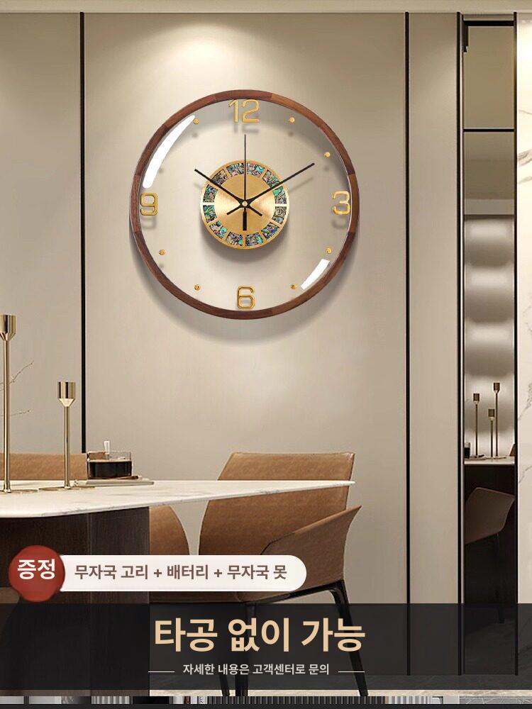엔틱 벽시계 거실 인테리어 카페 매장 무소음 디자인 시계 - 상세 이미지 4