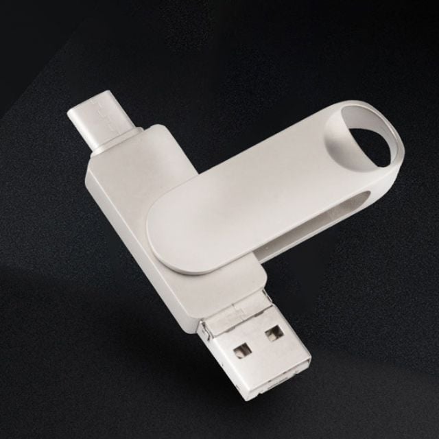 외장메모리 젠더 USB+TypeC+8-Pin 64GB - 상품 이미지