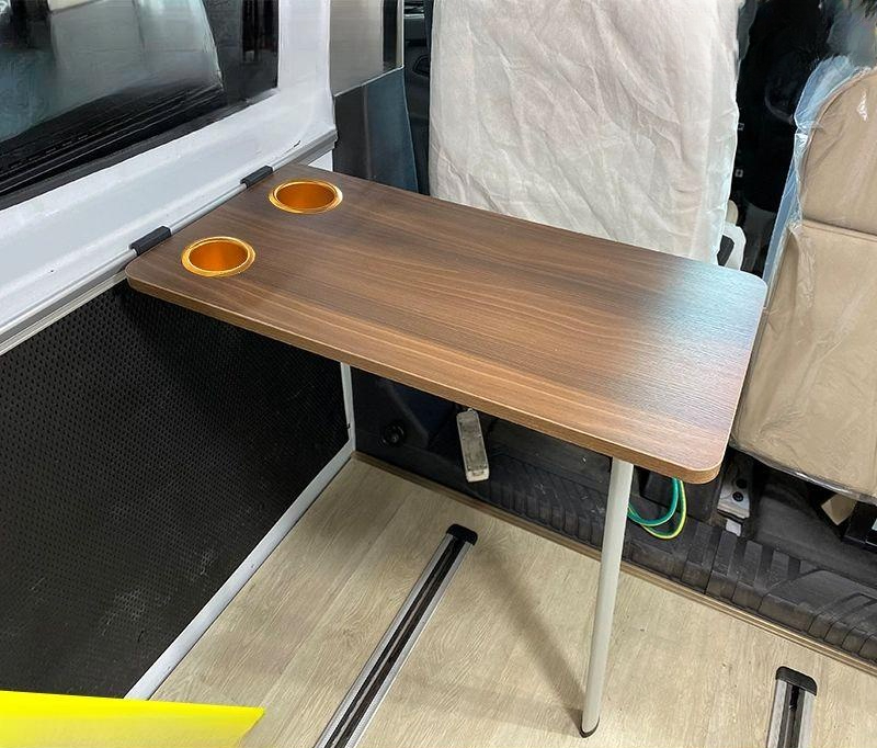접이식 테이블 카라반 탁자 캠핑카 요트 폴딩 식탁 걸이대 상판 휴대용 - 상품 이미지