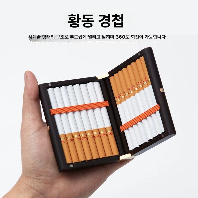 휴대용 케이스 나무 담배 보관함 액세서리 고급 파우치 원목 - 상세 이미지 5