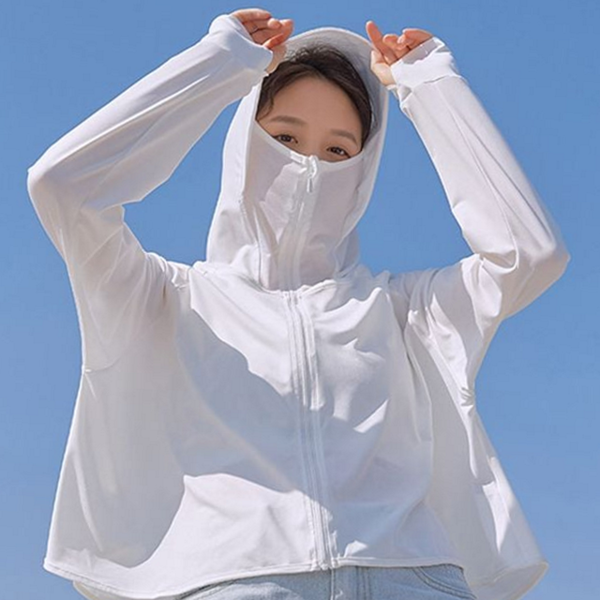초경량 여성 쿨링 바람막이 자외선 여성 냉감 후드 집업 아웃도어 - 상품 이미지