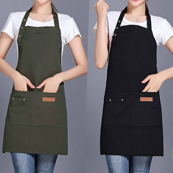 데일리 홀터넥 앞치마 주머니 성인 앞치마 바리스타 카페 - 상품 이미지