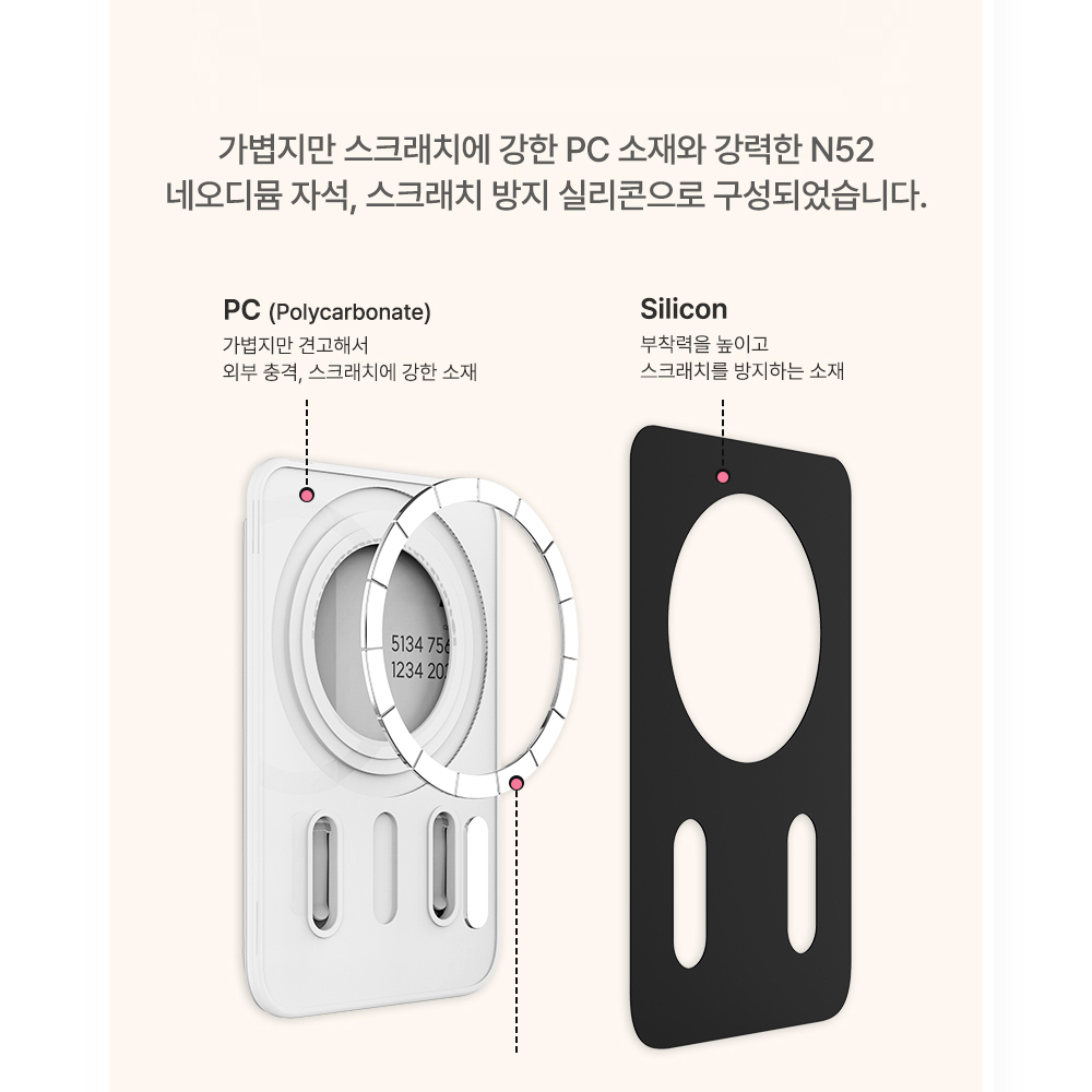 산리오 하트팝 헬로키티 맥세이프 카드지갑 카드케이스 캐릭터 6종 여성 아이폰 갤럭시 이미지 7